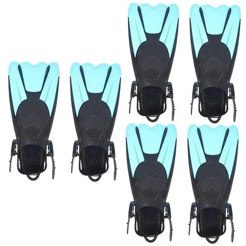 Produktbild: BESPORTBLE Zubehör Für 6 Stück Blaue Flossen Ausrüstung Flossen Flossenzubehör Komfortable Nutzung Tauchaktivitäten Schwimmtraining Silikon Schwimmend Verstellbar Für Kleine Erwachsene