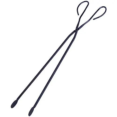Produktbild: BESPORTBLE fireplace tools kaminwerkzeug Langlebige Zange Outdoorzange feuerzangen outdoor tool Holzgreifer Pinzette Outdoor-Kocherzange langer Lauf Krabbenklauen Grill Kohleclip Klemme Eisen