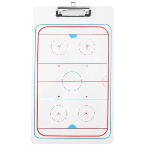 Produktbild: BESPORTBLE taktisches Brett Eishockey-Trainerausschuss Basketball- für whiteboard White Board Hockey-Pucks Hockey-Klemmbrett Nützliches Trainerboard Sport Trainer Bord Tafel PVC