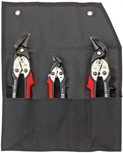 Produktbild: BESSEY Erdi Ideal-Scheren-Set in Rolltasche DSET29-15, Farbe, Schwarz, Rot, Silber