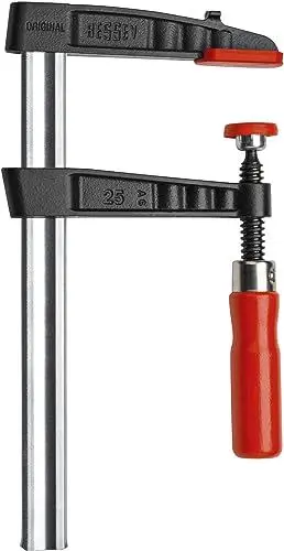 Produktbild: BESSEY Tempergusszwinge, max. Spannweite mm: 160 TG16 Spann-Weite (max.):160 mm Ausladungs-Maße:80 mm