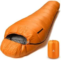 Produktbild: Bessport Schlafsack -10℃ 4 Jahreszeiten Winter Mumienschlafsack Wasserabweisend Schlafsack für Reise Zelten Camping Outdoor Camping oder Indoor