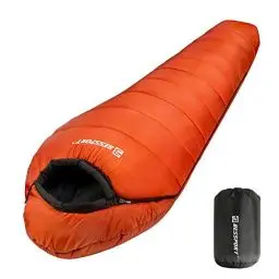 Produktbild: Bessport Schlafsack 3-4 Jahreszeiten Wasserabweisend Winter Mumienschlafsack Temperatur 0°C Warm für Outdoor Camping Festival Trekking