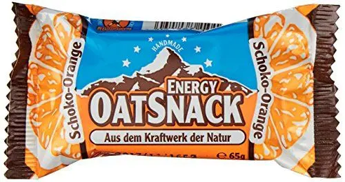 Produktbild: EnergyOatSnack Schoko-Orange (15x65g) | Kohlenhydrat Energieriegel mit Haferflocken für Sport & Freizeit | Langanhaltende Energie & leckerer Geschmack | Handgemacht & Vegan | Das Original