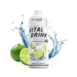 Produktbild: Best Body Nutrition Vital Drink ZEROP - Grüntee-Limette, Original Getränkekonzentrat - Sirup - zuckerfrei, 1:80 ergibt 80 Liter Fertiggetränk, 1 l (1er Pack)