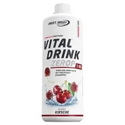 Produktbild: Best Body Nutrition Vital Drink ZEROP® - Kirsche, Original Getränkekonzentrat - Sirup - zuckerfrei, 1:80 ergibt 80 Liter Fertiggetränk, 1000 ml
