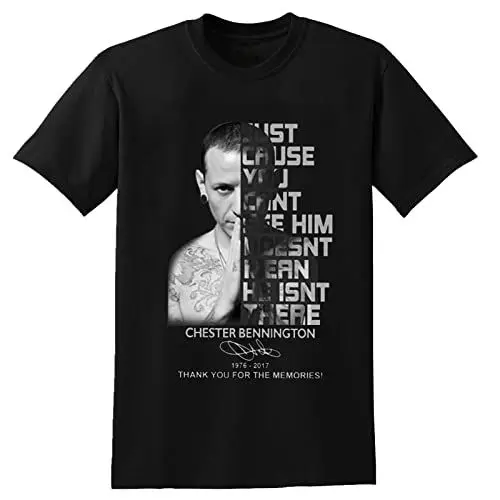 Produktbild: Best Rock Fans of Linkin-Park Legend Chester-Bennington T-Shirt Black Graphic Unisex Tee Shirt XL