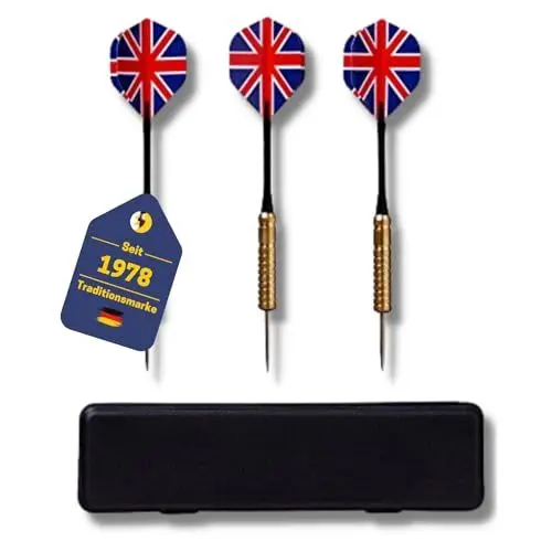 Produktbild: BEST SPORTING Tournament Dartpfeile Strike, 3 Stück à 16 g, Turnier-Pfeile mit Etui