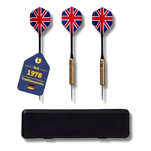 Produktbild: BEST SPORTING Tournament Dartpfeile Strike, 3 Stück à 18 g, Turnier-Pfeile mit Etui