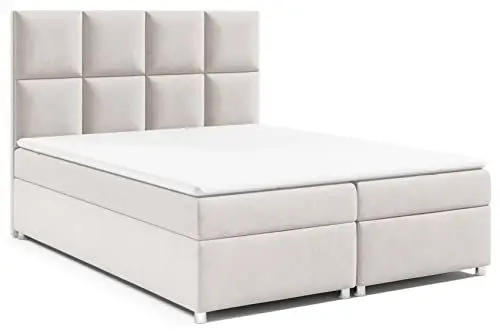 Produktbild: Best for Home Boxspringbett mit Bettkasten Trinity K-2 Bonellfederkern inkl. Topper 160x200 Creme