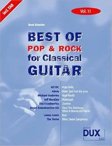 Produktbild: Best of Pop & Rock for Classical Guitar Vol. 11: Die umfassende Sammlung mit starken Interpreten