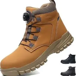 Produktbild: Sicherheitsschuhe Winter Damen Herren Boots Wasserdicht Gym Schuhe Herren Winter Schuhe Damen Stiefel Herren Wasserdicht Sicherheitsschuhe S3 Leicht Damen Reitstiefel Mit Stahlkappe Schuhe Damen Weiss