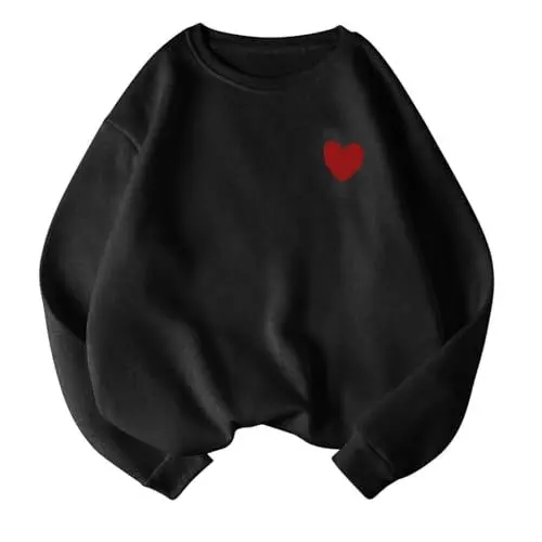 Produktbild: Bestellung Sonderangebote Sweatjacke Damen Ohne Kapuze Lang Sweatshirt Damen Oversized Cartoon Damen Kaschmir Pullover Rot Damen Langarmshirt Weiß Sweatjacke Maedchen 128 Sale Angebote Bestellung