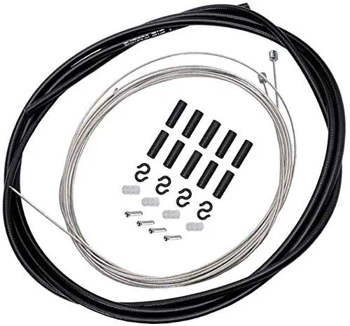 Produktbild: Bestgle Universal-Kabel, Shifter-Kabel, Fahrradteile Bowdenzug, 1,5 m, Kabel vorne und 2,1 m, Shifter hinten + Befestigungsset für Straße, MTB, Fahrrad