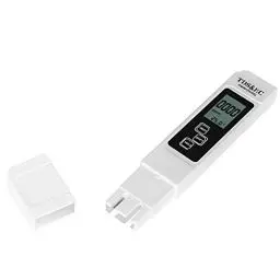 Produktbild: Bestgle 3-in-1 digitaler tds-ec wasserqualitätstest metertds ec tester und ec sowie temperatur meter hintergrundbeleuchtetem lcd für wasser pflanzen trinkwasser aquarien