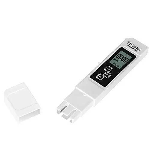 Produktbild: Bestgle digitaler tds-ec wasserqualitätstest meter ph messgerät ph meter tds ec tester und ec sowie temperatur meter hintergrundbeleuchtetem lcd für wasser pflanzen trinkwasser aquarien