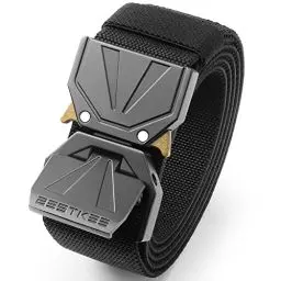 Produktbild: BESTKEE Taktischer Gürtel - 3,8cm Arbeitsgürtel Herren, Schnellverschluss Metallschnalle, Gürtel Herren Geeignet für Outdoor, Militär, Sport, Wandern
