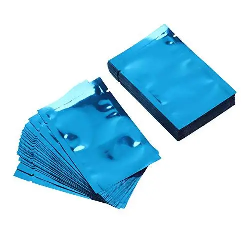 Produktbild: BESTOMZ Alubeutel 100 Stück Vakuumbeutel Verpackung für Lebensmittel 12 x 18CM (Blau)