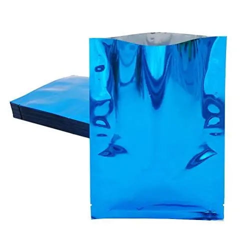 Produktbild: BESTOMZ Alubeutel 100 Stück Vakuumbeutel Verpackung für Lebensmittel (Blau,9X13CM)