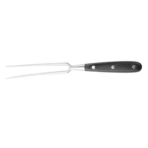 Produktbild: BESTONZON Fleischgabel aus Rostfreiem Stahl mit Holzgriff Grillgabel Tranchiergabel Kochgeschirrset für Puten Hähnchenfleisch 30cm