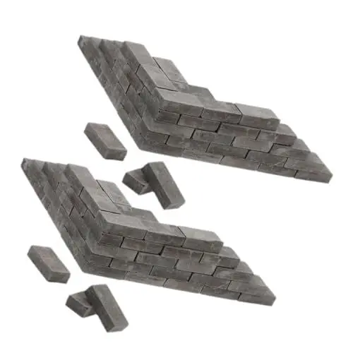 Produktbild: BESTonZON 100St Mikrolandschaftssteine Mini-Kunststein Sandtisch-Ziegelmodell Bausteine Mini-Ziegel Mini-Ziegel-Ornamente Modell Kinder Bauen Spielzeug Handbuch Blauer Backstein Steinziegel