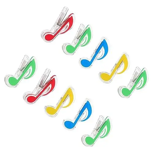 Produktbild: BESTonZON 10St Halter für Musikbücher für Musikbücher Notebookhalter notenständern noten ständer für Musiknoten Inhaber von Klavierauszügen Notiz Ordner Musik