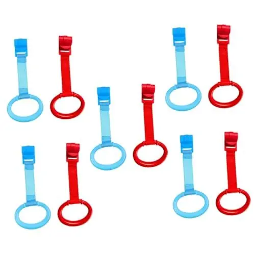 Produktbild: BESTonZON 10 Stk Gehhilfen Für Babys Trainingsspielzeug Für Babys -zugring -kleinkind-stehringe Steht Ring Möbelanker Für Babysicherung Säuglingsringe Krippenständerringe Stoff