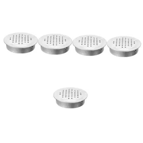 Produktbild: BESTonZON 10 Stk Luftdüsen Rund Aktivkohlepulver Holzkohle Für Den Gartenbau Aktivkohle Für Pflanzen Wasseraufbereitungstabletten Aktivkohle Aus Bambus Rostfreier Stahl Runden Möbel Loch