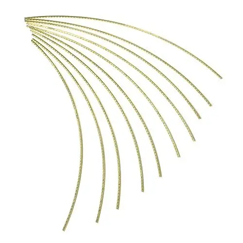 Produktbild: BESTonZON 10 Stück Gitarren-bunddrähte 200 Mm Länge Messing-gitarren-bunddraht-set für Den Gitarrenbau