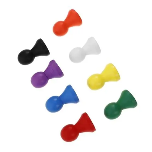 Produktbild: BESTonZON 10st Brettspielzubehör Dame Brettspiel Requisiten Für Schachspiele Halma-brettspiel Holzschach Für Brettspiel Schachbrettzubehör Aus Holz Brettspiele Bauern Spielfiguren Lotusbaum