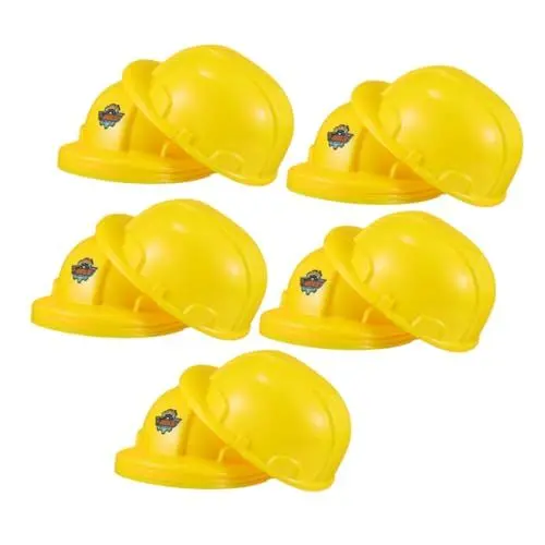 Produktbild: BESTonZON 10st Spielzeug-schutzhelm Bauhüte Für Kinder Bauschutzhelme Für Kinder Motorhaube Für Kinder Gelber Partyhut Für Kinder Gelber Bauhut Hart Kleinkind Plastik Erwachsener Vorgeben