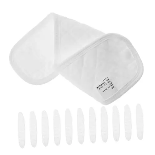Produktbild: BESTonZON 12St Bauchunterstützung Bauchband Neugeborenes Bauchband Atmungsaktives Bauchwickel für Babys Neugeborenen Bauchband Bauchwickel für Kleinkinder Bauchband aus Baumwolle Weiß