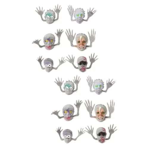Produktbild: BESTonZON 12 STK Hexenpuppen Halloween Costume Halloween Kleidung Halloween kostün Halloween Klamotten Halloween Decor Spielzeug Halloween-Requisiten Zombie-Finger-Requisiten Grey