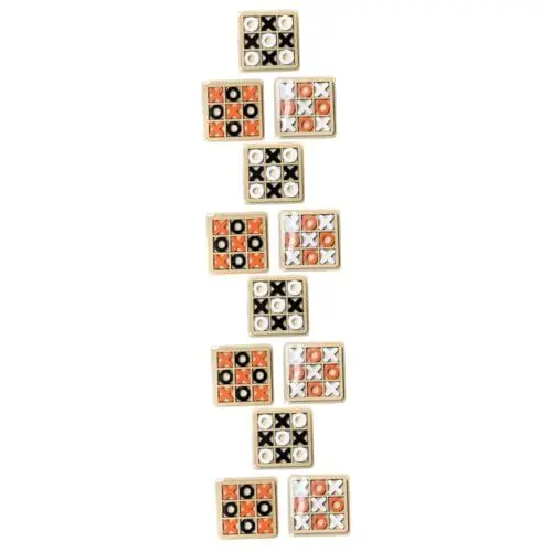Produktbild: BESTonZON 12 Sets Couchtischspiele Indoor Spiele Indoor Spiele Xo Schachspielzeug Puzzle Tischstrategiebasiertes Brettspiel Tischdekorationen Für Wohnzimmer Holzdekor Pappelsperrholz
