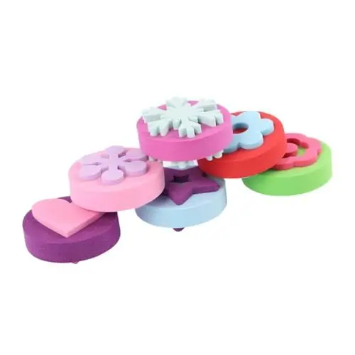 Produktbild: BESTonZON 12 Stück 2 Sätze Lernspielzeug Für Kinder Malstempel Mini-Spielzeug Kinder Briefmarken Schaumstampfer Briefmarken Malen Briefmarken Für Die Schule Stempel Für Kinder Tierstempel