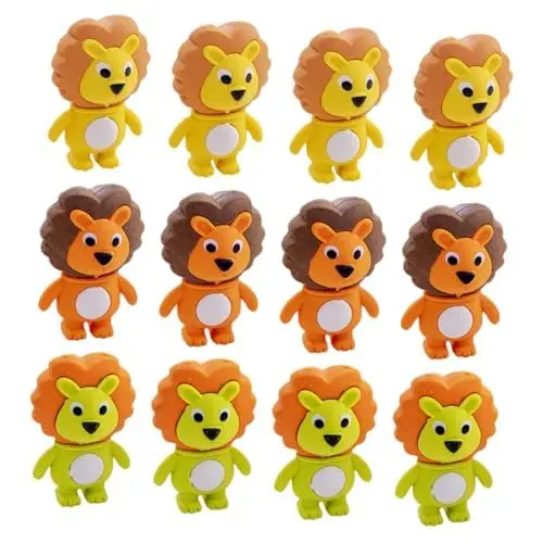Produktbild: BESTonZON 12st Große Radiergummis Tierradiergummis Für Radiergummi Für Die Schule Zum Schulradierer Radiergummi Für Kinder Tiere Radiergummis Ziehen Puzzle Empfindlich Student