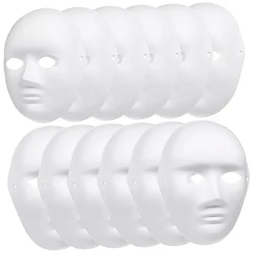Produktbild: BESTonZON 12st Halloween-kostüme Für Erwachsene Der Opernmasken Voll Für Kunsthandwerk Kinderkleidung Party Für Erwachsene Diy-kostümdesign Cosplay Malen Weiß Gemalt Fräulein