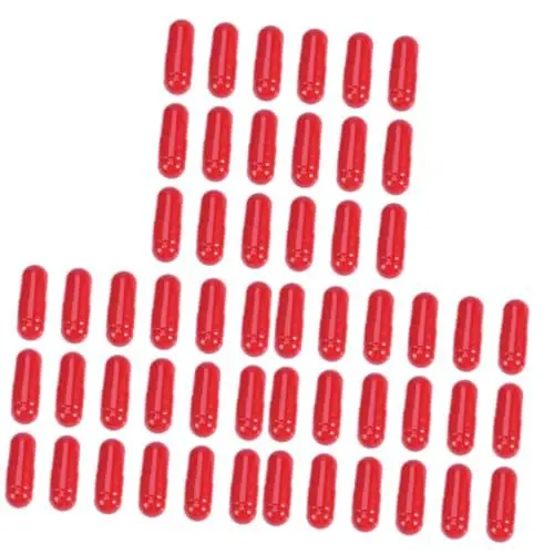 Produktbild: BESTonZON 150 STK Blutkapsel gefälschte Bluttabletten Kunstblut für Halloween Plasma halloweenschminke Halloween schminke gefälschtes waschbares Blut Mundblut Gesicht Requisiten Vampir rot