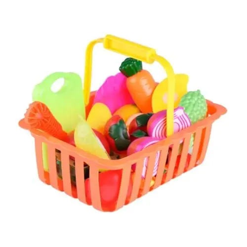 Produktbild: BESTonZON 16St Simulationsschneidespielzeug geschirrset kinderküche Kitchen Set for Spielzeuge Kinderspielzeug Gemüse schneiden Spielzeug Obstspielzeug schneiden Mädchen einstellen