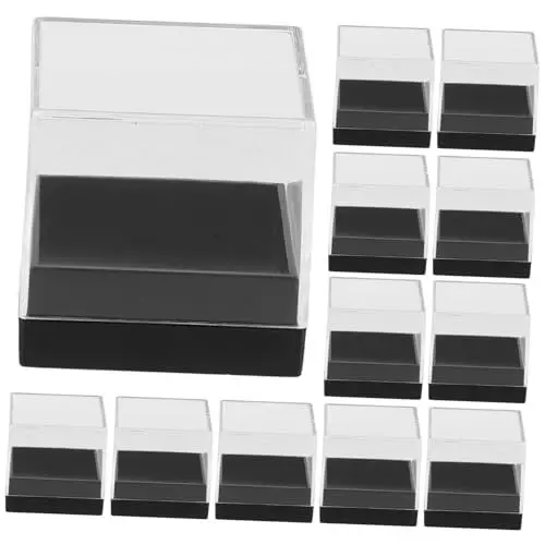 Produktbild: BESTonZON Mini-vitrinen Acryl-vitrinenkasten Für Mineralien Schutzdeckel Für Vitrine