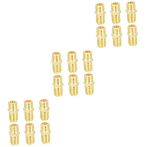 Produktbild: BESTonZON 18 STK Tv-Adapter Kabel Rg58 Koaxiale Buchse Kuchenform F-typ Weiblicher Adapter F-buchse Koaxialstecker Vom Typ F Fernsehen Steckdose Gerader Kopf Verlängerung Verbinder