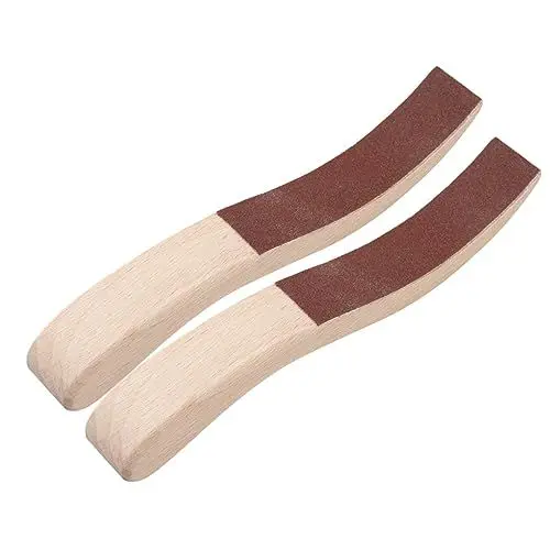 Produktbild: BESTonZON Schleifblöcke Aus Stabilem Material Für Klavier S-förmiges Polierwerkzeug Aus Holz Für Fingerschleifpads Einfach Zu Verwenden