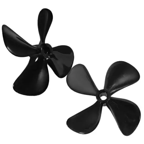 Produktbild: BESTonZON 1 Paar Vierblättriger Propeller Für Rc Boote Luftschraube Bootszubehör Reparaturzubehör Für Rc Boote Propellerteil Für Rc Boote Kunststoffpropeller Für Rc Boote Zubehör Für