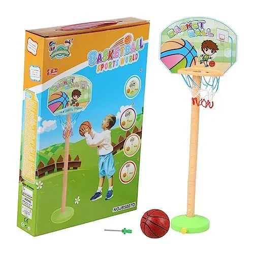 Produktbild: BESTonZON 1 Satz Basketballständer für Kinder Basketballkorb Basketball-Trainingsspielzeug basketballspiel für Kinder sportgeräte für Kinder Kinderbasketball Kinder-Basketball Plastik
