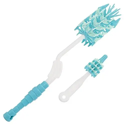 Produktbild: BESTonZON 1 Satz Flaschenreinigungsbürste Flasche Waschen Babystroh Babyflasche Pipette Flaschenbürste Bottle Brush Flaschenbürste Aus Silikon Tassenreiniger Kieselgel Blue 2st