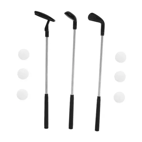Produktbild: BESTonZON 1 Satz Golfclubs Golfruten Golfschläger Für Kleinkinder Minigolf-zubehör Minigolf-Putter Golf Für Kinder Golfputter Für Kinder Golftischspiel Desktop-Golf Minigolfspiel Metall