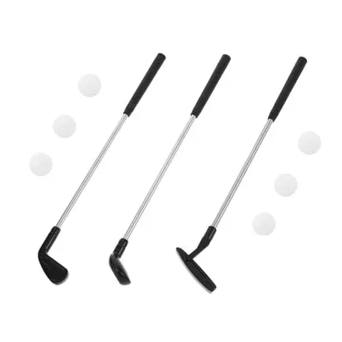 Produktbild: BESTonZON 1 Satz Golfclubs golfspiel für Kinder Spielzeug Kinder-Putter Minigolf-Putter Minigolfspiel Golfschläger für Kinder Golfspiele für Kinder Golfputter für Kinder Desktop-Golf Metall