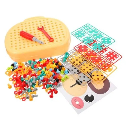 Produktbild: BESTonZON 1 Satz Kinder Toolbox Puzzles Für Kinder Kinderpuzzles Kinderspielzeug Pädagogische Lernspielzeugblöcke Für Kleinkinder Kinderpuzzles Lernspielzeug Für Kinder Puzzle Für