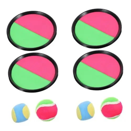 Produktbild: BESTonZON 1 Satz Klebrige Schlägerspielzeuge Fangballspiel Kinderspielzeug Wurf Und Fangspiel Interaktives Spielzeug Wurffangballspielzeug Wurfballspielzeug Wurfspielzeug