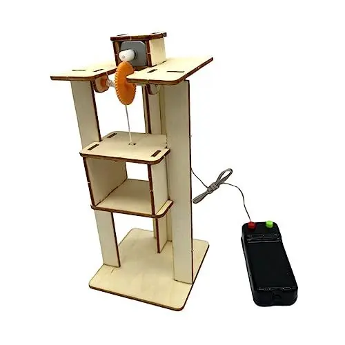 Produktbild: BESTonZON 1 Satz Materialien für die Herstellung von Aufzügen Holzspielzeug für Kinder Aufzug pädagogisches Kinderspielzeug DIY Kinder Spielzeug Toys Spielzeuge Spielset aus Holz Puzzle